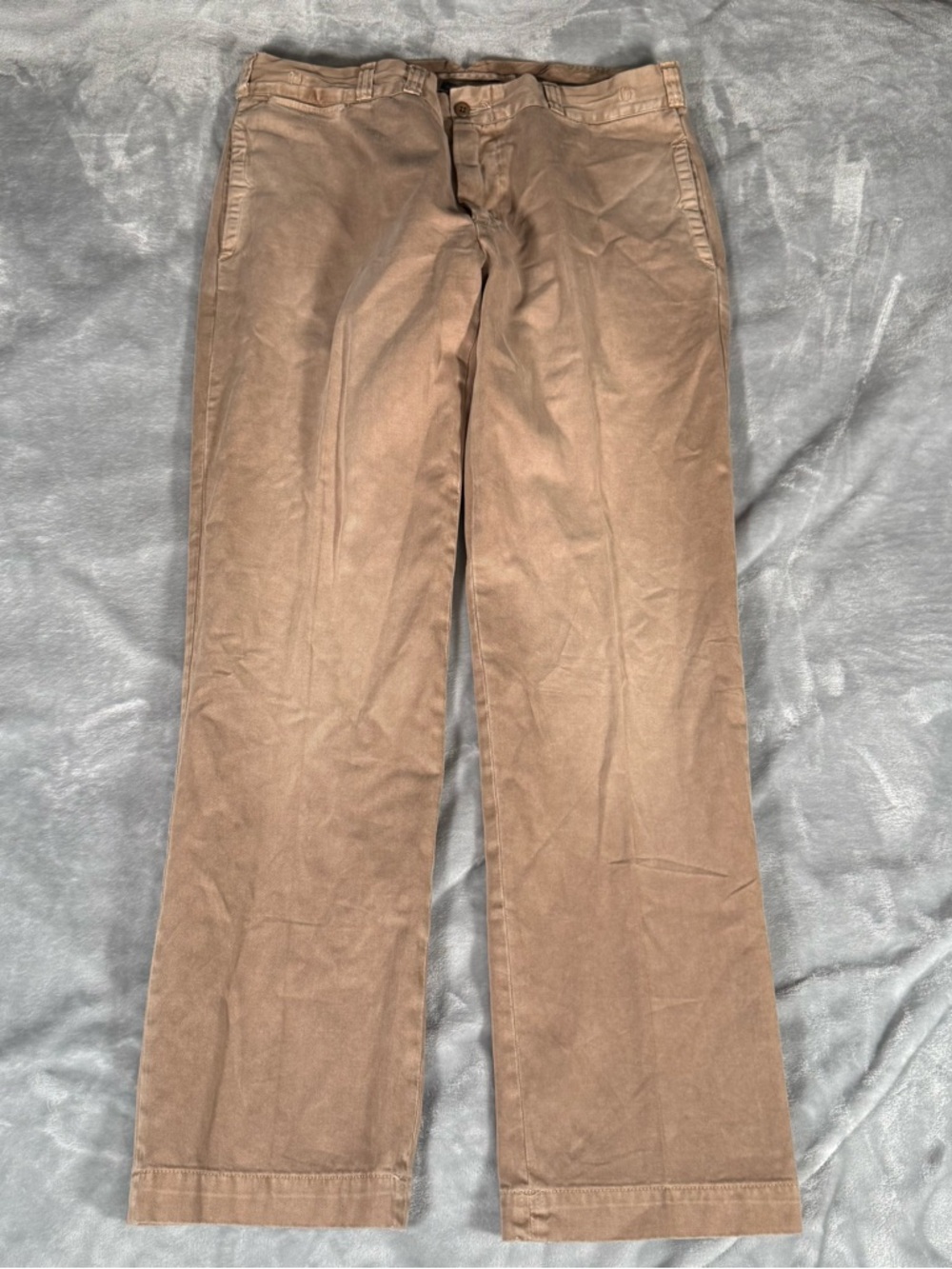 Vintage Polo Ralph Lauren Trouser Pants Mens 36x32 Flap Pocket Faded Khaki